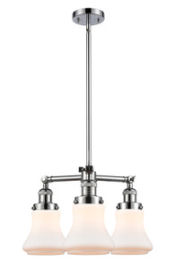 Bellmont - 3 Light - 18 inch - Polished Chrome - Stem Hung - Chandelier (207-PC-G191)