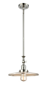 Appalachian - 1 Light - 12 inch - Polished Nickel - Stem Hung - Mini Pendant (206-PN-MFR-PN-12)