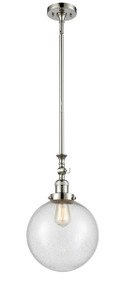 Beacon - 1 Light - 10 inch - Polished Nickel - Stem Hung - Mini Pendant (206-PN-G204-10)