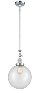 Beacon - 1 Light - 10 inch - Polished Chrome - Stem Hung - Mini Pendant (206-PC-G202-10-LED)