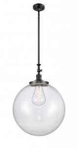 Beacon - 1 Light - 18 inch - Matte Black - Stem Hung - Mini Pendant (206-BK-G202-18)