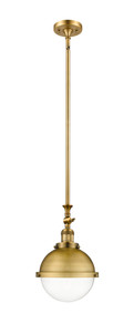 Hampden - 1 Light - 9 inch - Brushed Brass - Stem Hung - Mini Pendant (206-BB-HFS-82-BB-LED)