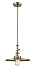 Appalachian - 1 Light - 12 inch - Antique Brass - Stem Hung - Mini Pendant (206-AB-MFR-AB-12-LED)