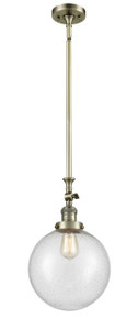 Beacon - 1 Light - 10 inch - Antique Brass - Stem Hung - Mini Pendant (206-AB-G204-10)