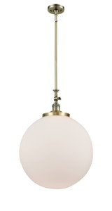 Beacon - 1 Light - 18 inch - Antique Brass - Stem Hung - Mini Pendant (206-AB-G201-18)