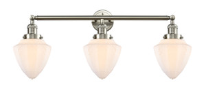 Bullet - 3 Light - 34 inch - Brushed Satin Nickel - Bath Vanity Light (205-SN-G661-7-LED)