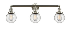 Beacon - 3 Light - 30 inch - Brushed Satin Nickel - Bath Vanity Light (205-SN-G204-6-LED)
