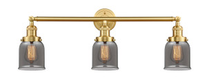 Bell - 3 Light - 30 inch - Satin Gold - Bath Vanity Light (205-SG-G53-LED)