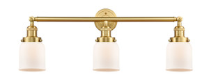 Bell - 3 Light - 30 inch - Satin Gold - Bath Vanity Light (205-SG-G51-LED)