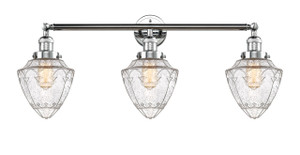 Bullet - 3 Light - 34 inch - Polished Chrome - Bath Vanity Light (205-PC-G664-7-LED)