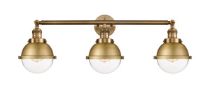 Hampden - 3 Light - 34 inch - Brushed Brass - Bath Vanity Light (205-BB-HFS-62-BB)