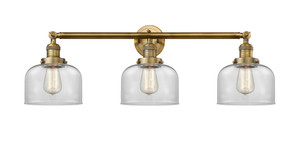 Bell - 3 Light - 32 inch - Brushed Brass - Bath Vanity Light (205-BB-G72-LED)
