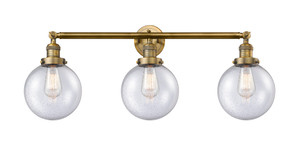 Beacon - 3 Light - 32 inch - Brushed Brass - Bath Vanity Light (205-BB-G204-8)
