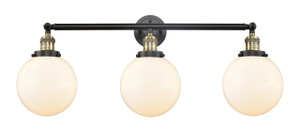 Beacon - 3 Light - 32 inch - Black Antique Brass - Bath Vanity Light (205-BAB-G201-8)