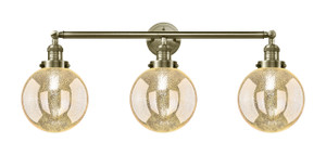 Beacon - 3 Light - 32 inch - Antique Brass - Bath Vanity Light (205-AB-G208-8)
