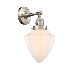Bullet - 1 Light - 7 inch - Brushed Satin Nickel - Sconce (203SW-SN-G661-7)