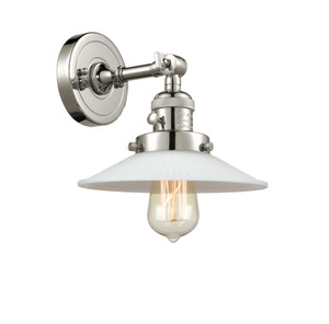 Halophane - 1 Light - 9 inch - Polished Nickel - Sconce (203SW-PN-G1-LED)
