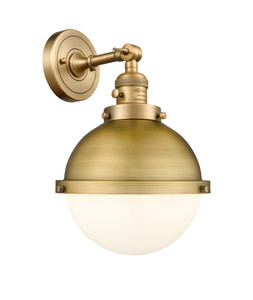 Hampden - 1 Light - 9 inch - Brushed Brass - Sconce (203SW-BB-HFS-81-BB)