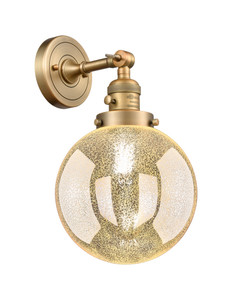 Beacon - 1 Light - 8 inch - Brushed Brass - Sconce (203SW-BB-G208-8)