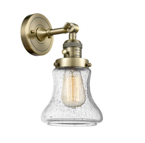 Bellmont - 1 Light - 7 inch - Antique Brass - Sconce (203SW-AB-G194)