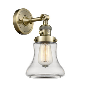Bellmont - 1 Light - 7 inch - Antique Brass - Sconce (203SW-AB-G192)