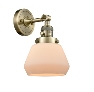 Fulton - 1 Light - 7 inch - Antique Brass - Sconce (203SW-AB-G171)