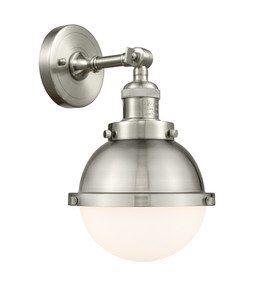 Hampden - 1 Light - 7 inch - Brushed Satin Nickel - Sconce (203-SN-HFS-61-SN-LED)
