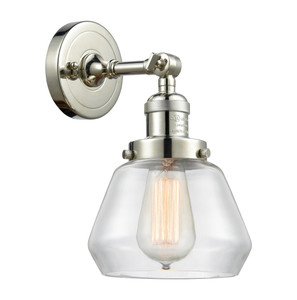 Fulton - 1 Light - 7 inch - Polished Nickel - Sconce (203-PN-G172-LED)