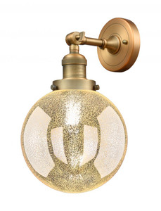 Beacon - 1 Light - 8 inch - Brushed Brass - Sconce (203-BB-G208-8)