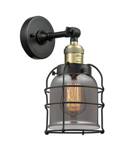 Bell Cage - 1 Light - 6 inch - Black Antique Brass - Sconce (203-BAB-G53-CE-LED)