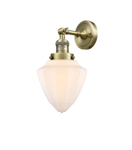 Bullet - 1 Light - 7 inch - Antique Brass - Sconce (203-AB-G661-7-LED)