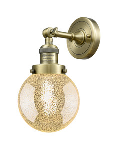 Beacon - 1 Light - 6 inch - Antique Brass - Sconce (203-AB-G208-6)