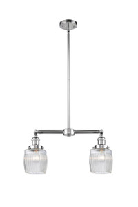 Colton - 2 Light - 22 inch - Polished Chrome - Stem Hung - Island Light (209-PC-G302)