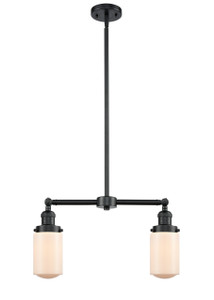 Dover - 2 Light - 21 inch - Oil Rubbed Bronze - Stem Hung - Island Light (209-OB-G311-LED)