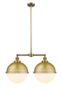 Hampden - 2 Light - 18 inch - Brushed Brass - Stem Hung - Island Light (209-BB-HFS-121-BB)