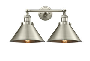 Briarcliff - 2 Light - 19 inch - Brushed Satin Nickel - Bath Vanity Light (208-SN-M10-SN-LED)