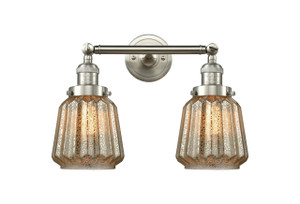 Chatham - 2 Light - 16 inch - Brushed Satin Nickel - Bath Vanity Light (208-SN-G146-LED)
