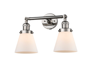 Cone - 2 Light - 16 inch - Polished Nickel - Bath Vanity Light (208-PN-G61-LED)