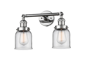 Bell - 2 Light - 16 inch - Polished Chrome - Bath Vanity Light (208-PC-G52-LED)