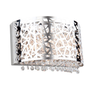 Celestial 2 Light Chrome Wall Light (AC11075CH)