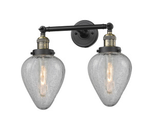 Geneseo - 2 Light - 17 inch - Black Antique Brass - Bath Vanity Light (208-BAB-G165)