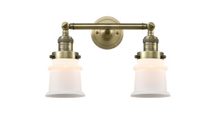 Canton - 2 Light - 17 inch - Antique Brass - Bath Vanity Light (208-AB-G181S-LED)