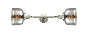 Bell - 2 Light - 8 inch - Brushed Satin Nickel - Bath Vanity Light (208L-SN-G78)