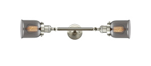 Bell - 2 Light - 5 inch - Brushed Satin Nickel - Bath Vanity Light (208L-SN-G53)