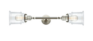 Canton - 2 Light - 6 inch - Brushed Satin Nickel - Bath Vanity Light (208L-SN-G182)