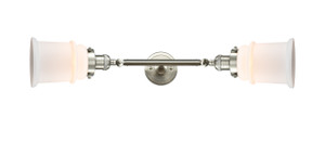 Canton - 2 Light - 6 inch - Brushed Satin Nickel - Bath Vanity Light (208L-SN-G181)