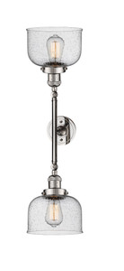 Bell - 2 Light - 8 inch - Polished Nickel - Bath Vanity Light (208L-PN-G74-LED)