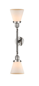 Cone - 2 Light - 6 inch - Polished Nickel - Bath Vanity Light (208L-PN-G61)