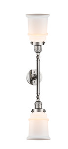 Canton - 2 Light - 6 inch - Polished Nickel - Bath Vanity Light (208L-PN-G181-LED)