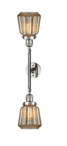 Chatham - 2 Light - 7 inch - Polished Nickel - Bath Vanity Light (208L-PN-G146-LED)
